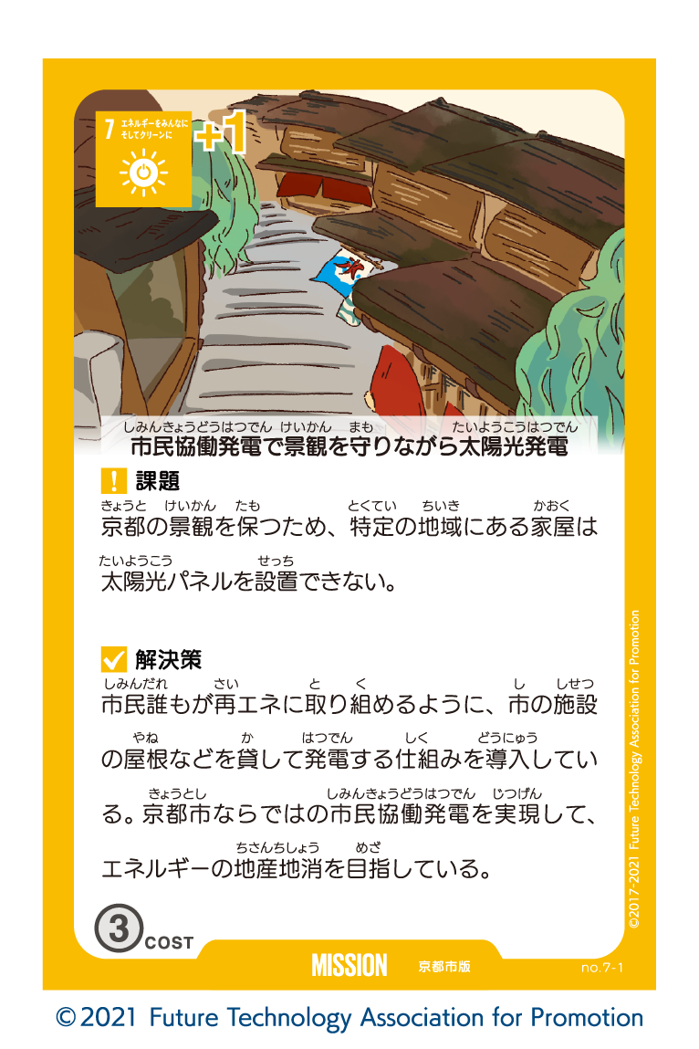 Sustainable World BOARDGAME 京都市版２