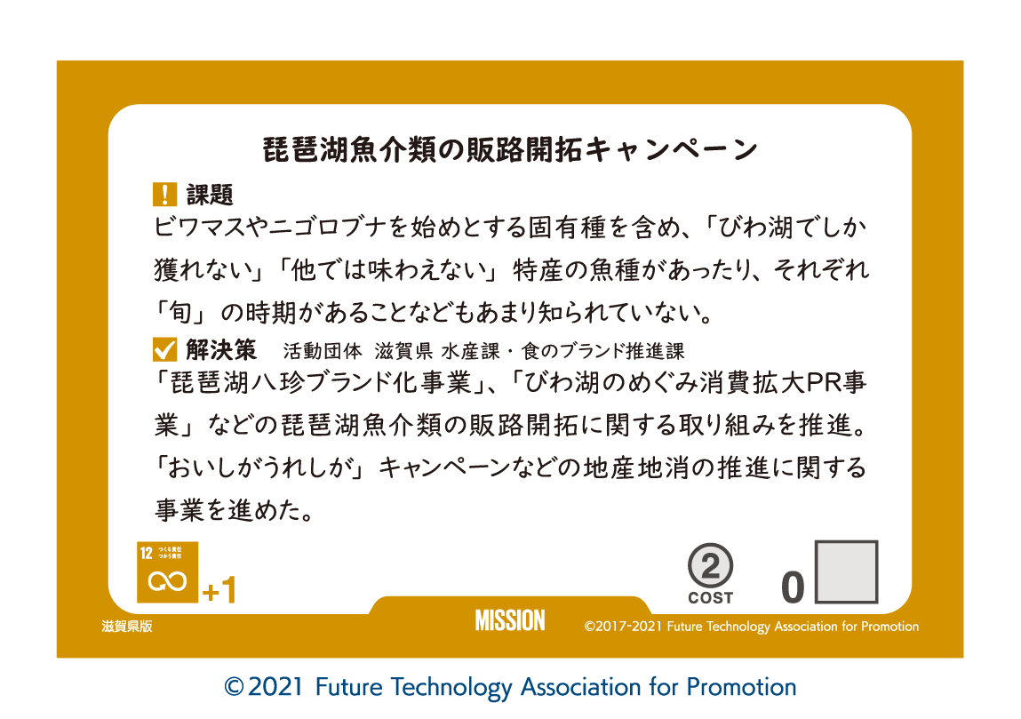 Sustainable World BOARDGAME 滋賀県版３